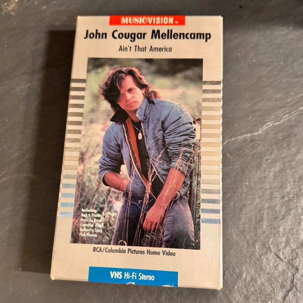 John Cougar Mellencamp Ain't That America VHS Musicvision‎ Hi-Fi Stereo 1984